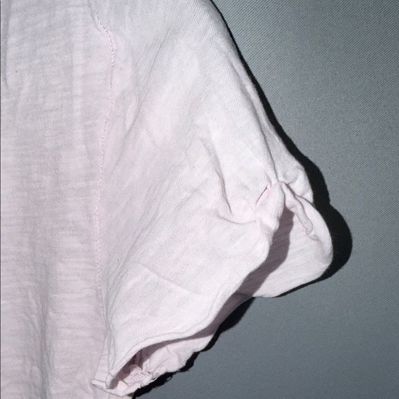 We The Free Light Pink Cotton Tee Anthropologie Urban Outfitters Indie Size L - Picture 3 of 6